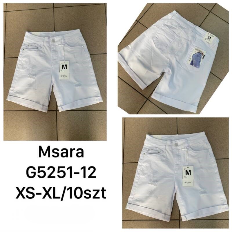 Rybaczki damskie jeansy Roz XS-XL, 1 Kolor Paczka 10 szt